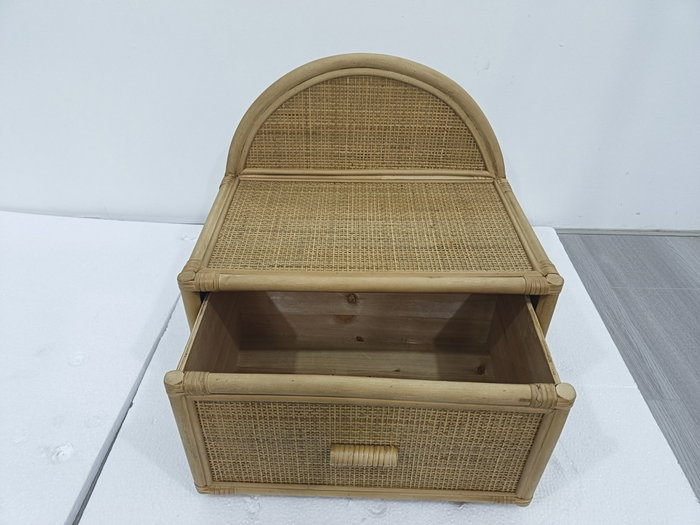 DKD Home Decor Mesita de Noche Tropical Marron Claro 30 x 45 x 47 cm (2 Unidades)
