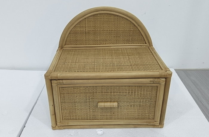 DKD Home Decor Mesita de Noche Tropical Marron Claro 30 x 45 x 47 cm (2 Unidades)