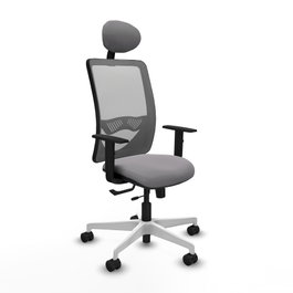 PIQUERAS Y CRESPO Silla de oficina Zulema Gris con mecanismo Sincro/Traslack