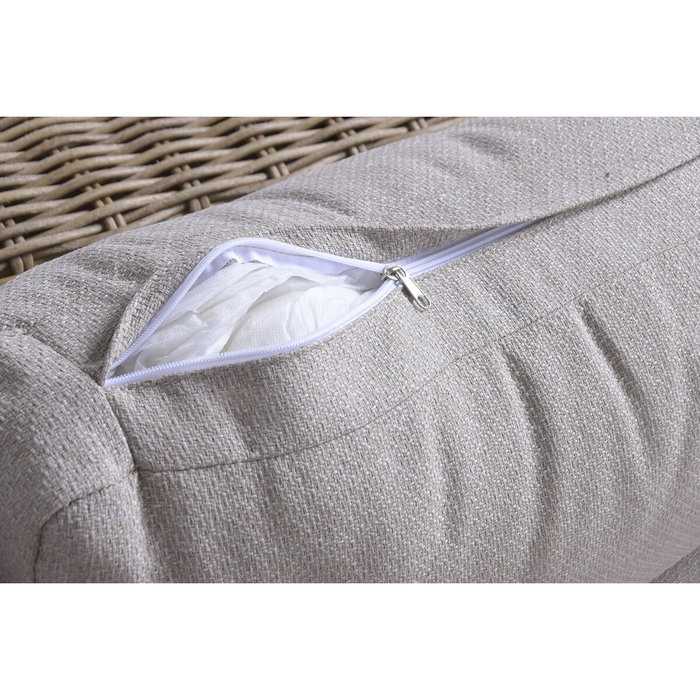 DKD Home Decor Set de Sofá Esquinero de Ratán Sintético 243x259x69 cm