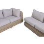 DKD Home Decor Set de Sofá Esquinero de Ratán Sintético 243x259x69 cm