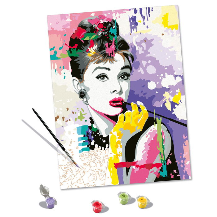 Ravensburger Pintura por Números Serie Premium B Audrey Hepburn 25526