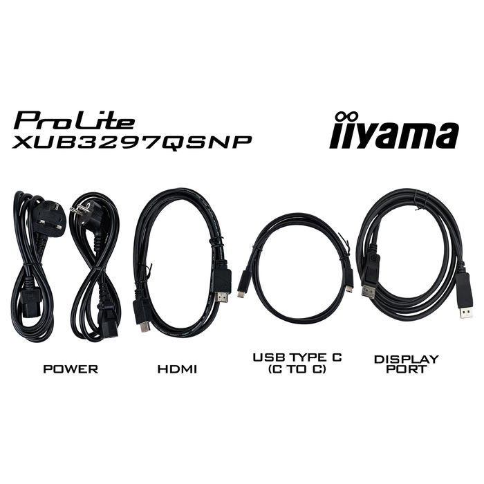 IIYAMA XUB3297QSNP-B1 81,3 cm (32") 2560x1440 Quad HD IPS 350cd/m² 1ms USB-C 95W DP KVM 4xUSB 2xAltavoces