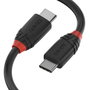 Lindy Cable USB 3.2 Type C a C Black Line 1m 20Gbps Negro