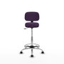 PIQUERAS Y CRESPO Taburete Llanos CL Bali morado con base cromada