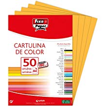 FIXO Paquete de 50 Cartulinas A4 180g Oro Viejo