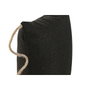 DKD Home Decor Cojín de Yute y Poliéster Negro con Cuerda