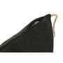 DKD Home Decor Cojín de Yute y Poliéster Negro con Cuerda