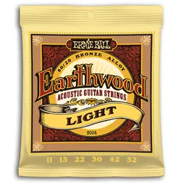 Ernieball Earthwood 80/20 Bronze Light 11-52 Juego Acústica Cuerdas Guitarra