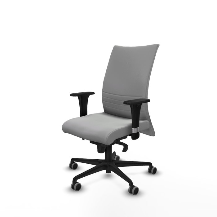 PIQUERAS Y CRESPO Silla Albacete confidente Gris claro con mecanismo Sincro y brazos 1D PIQUERAS Y CRESPO Silla Albacete confidente Gris claro con mecanismo Sincro y brazos 1D