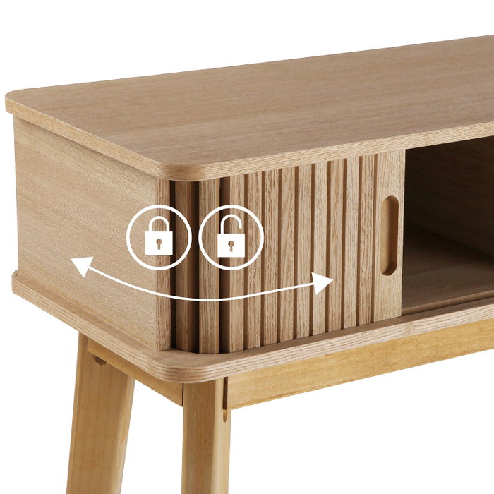 Versa Comoda 1 Cajon Eloy Madera MDF Pino 30x54x40 cm Versa Comoda 1 Cajon Eloy Madera MDF Pino 30x54x40 cm