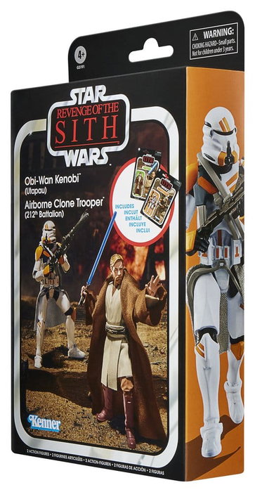 Hasbro Star Wars: The Vintage Collection Obi-Wan Kenobi & Airborne Clone Trooper Pack 2 Figuras