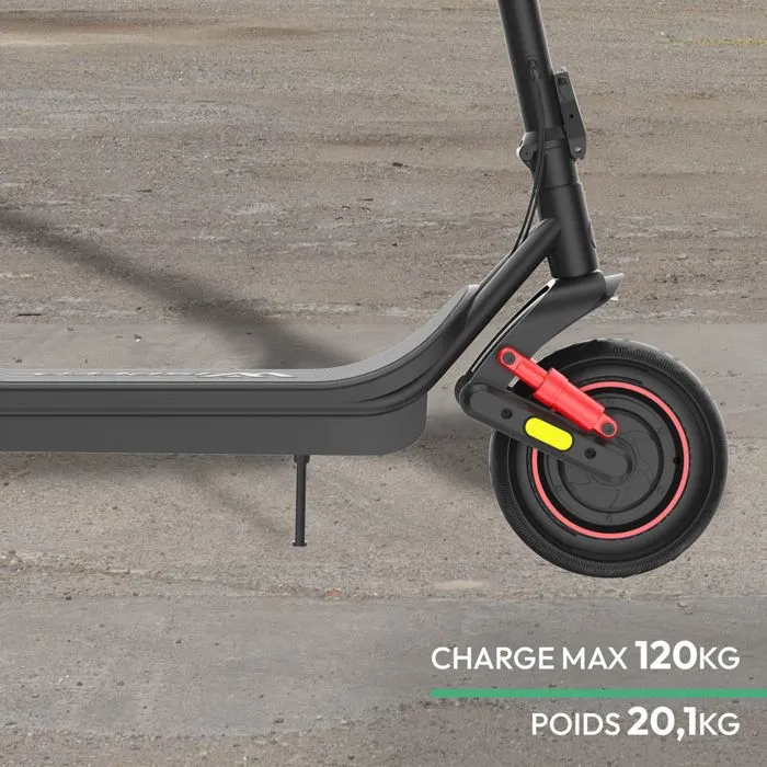 Wispeed Patinete Eléctrico Airo V13, 36 V 400 W nominales, Ruedas 10", Negro - Referencia WIS3483070027615