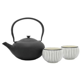 Bredemeijer Set de tetera Shanxi con 2 tazas y filtro