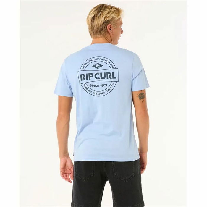 Camiseta de Manga Corta Hombre Rip Curl Staple Tee Azul