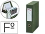 Pardo Archivador con Tapa DIN A4 80mm Verde Carton Forrado Dimensiones 335x250x80 mm