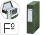 Pardo Archivador con Tapa DIN A4 80mm Verde Carton Forrado Dimensiones 335x250x80 mm