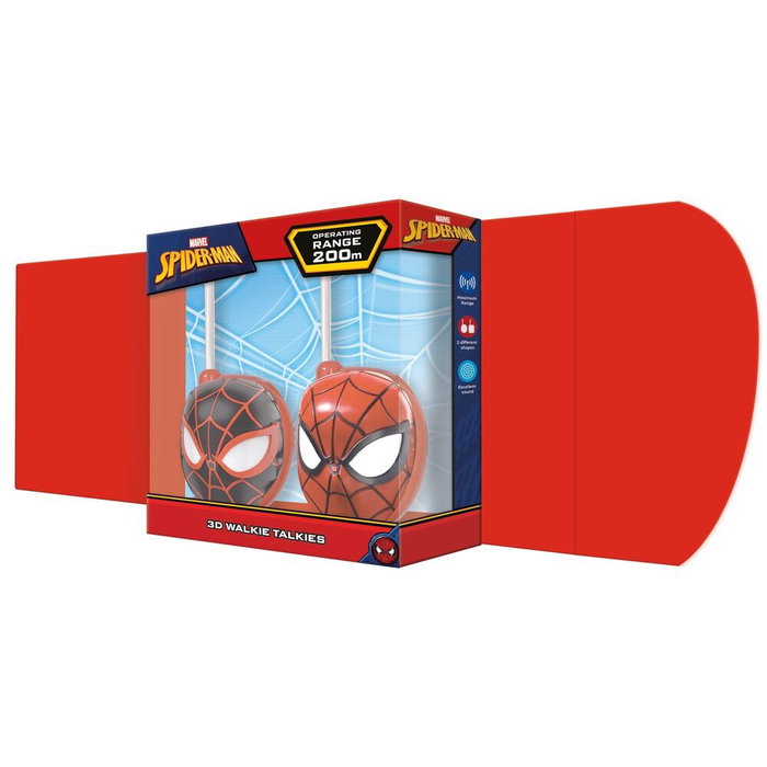 KIDS LICENSING Set Walkie Talkie Spiderman Marvel 17,5x24cm Plastico KIDS LICENSING Set Walkie Talkie Spiderman Marvel 17,5x24cm Plastico