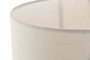 DKD Home Decor Lámpara de Sobremesa de Cerámica Blanca con Detalles Metálicos