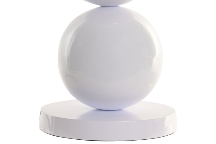 DKD Home Decor Lámpara de Sobremesa de Cerámica Blanca con Detalles Metálicos DKD Home Decor Lámpara de Sobremesa de Cerámica Blanca con Detalles Metálicos