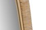 DKD Home Decor Espejo de Ratán y Cristal Natural 58x140 cm
