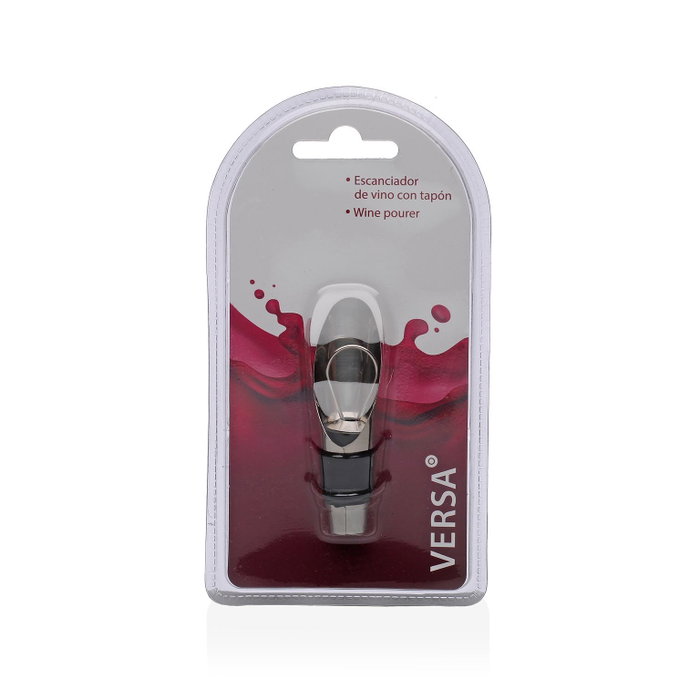 Versa Escanciador Vino Con Tapon Acero 7.6 cm (6 Unidades)
