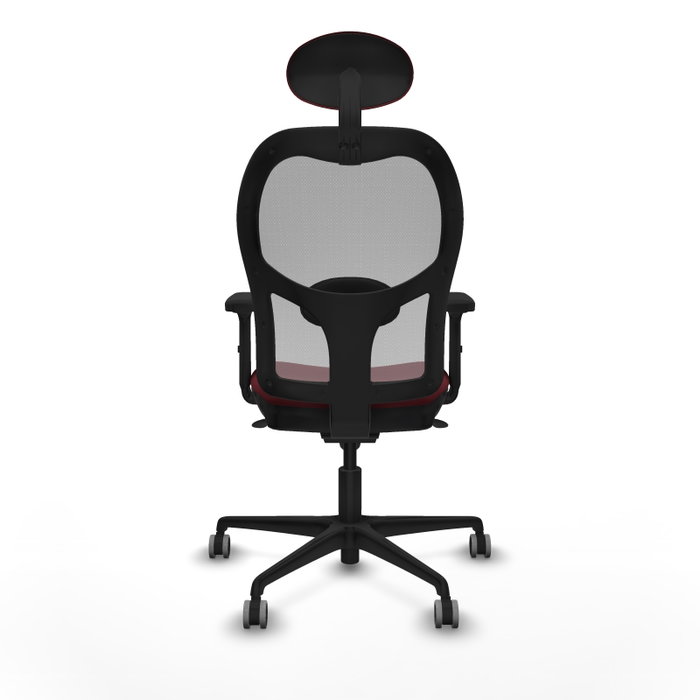 PIQUERAS Y CRESPO Silla de oficina Jorquera con mecanismo Sincro, Granate y Gris PIQUERAS Y CRESPO Silla de oficina Jorquera con mecanismo Sincro, Granate y Gris