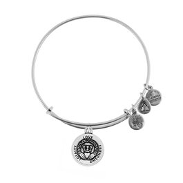 Alex And Ani Pulsera con Anillo Claddagh Charm Gris
