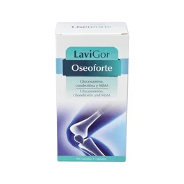 LAVIGOR Oseoforte 40Cap. Glucosamina, Condroitina y MSM para Tendones y Músculos
