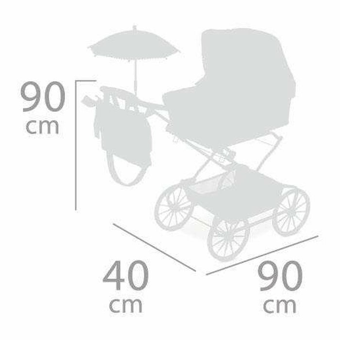 Decuevas Coche Reborn Plegable Verona con Sombrilla Decuevas Coche Reborn Plegable Verona con Sombrilla