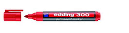 EDDING 300 Marcador Permanente Cónico Rojo (Set de 10)