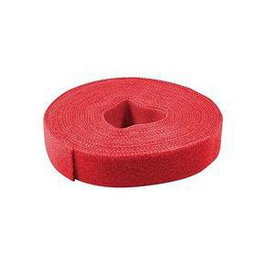 LogiLink Tira de velcro para cables roja, 4 m, 16 mm