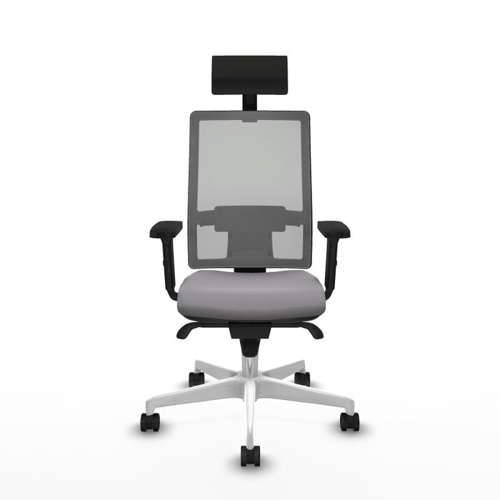 PIQUERAS Y CRESPO Silla de oficina Horna Gris con Mecanismo Sincro PIQUERAS Y CRESPO Silla de oficina Horna Gris con Mecanismo Sincro