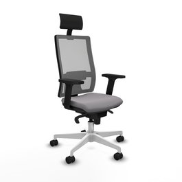 PIQUERAS Y CRESPO Silla de oficina Horna Gris con Mecanismo Sincro