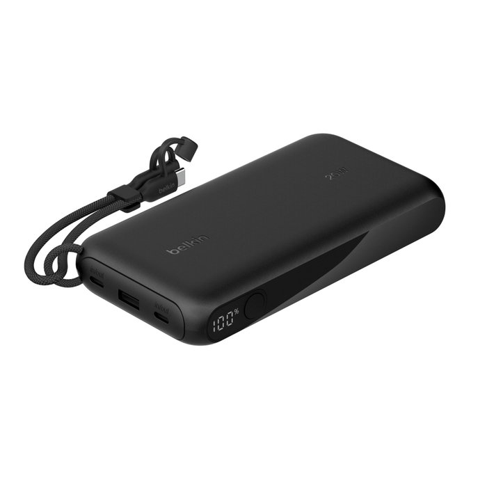 Belkin Powerbank 20.000mAh Negro con Pantalla PD 20W USB-C BPB028hqBK
