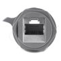 DeLOCK 87157 Conector RJ45 a RJ45 Cat.6A con rosca M23.5 x 1,5 mm e IP68 Gris