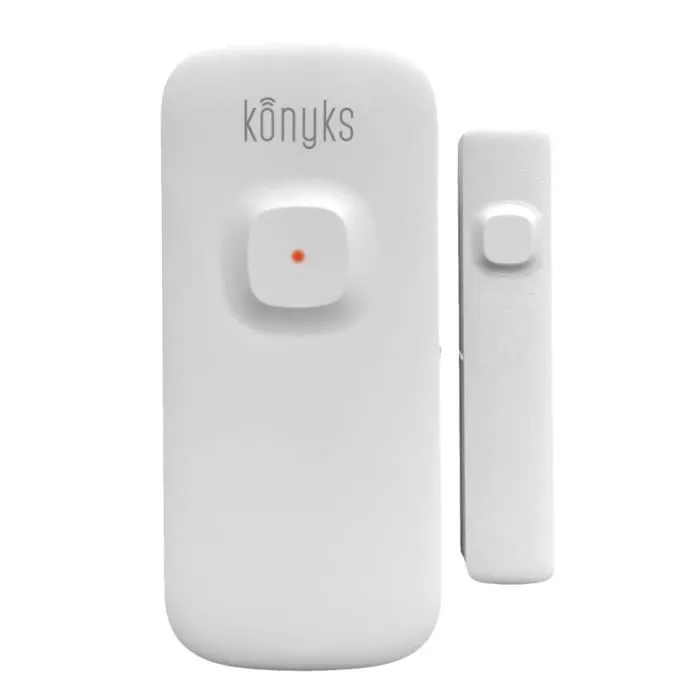 Konyks KON3770024338218 Detector de Apertura Wi-Fi para Puertas y Ventanas a Batería, Notificaciones en Smartphone