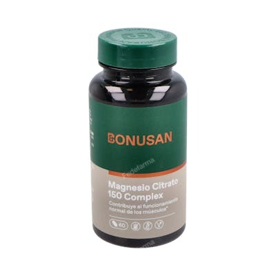 BONUSAN Citrato de Magnesio 150 mg Plus 60 comprimidos BONUSAN Citrato de Magnesio 150 mg Plus 60 comprimidos