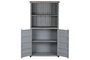 DKD Home Decor Estantería Vintage Gris 44 x 168.5 x 87 cm Metal y MDF Contenedor