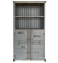 DKD Home Decor Estantería Vintage Gris 44 x 168.5 x 87 cm Metal y MDF Contenedor