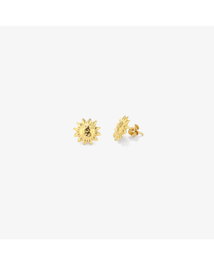 Radiant Pendientes botón Gold SOLE Dorado