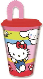 Stor Vaso Caña Easy l Hello Kitty And Friends 430 ml