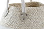 DKD Home Decor Cesta White basket Natural Blanco 37 x 25 x 37 cm