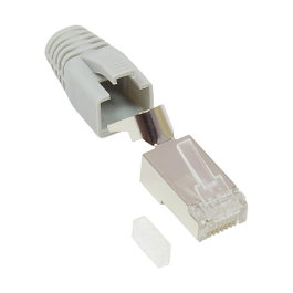 GoodConnections Conector de Red RJ45 Cat.6A Gris (10 unidades)