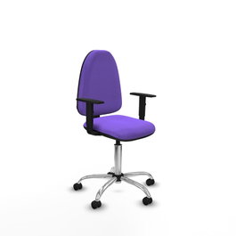PIQUERAS Y CRESPO Silla de oficina Aýna, Lila, Base cromada