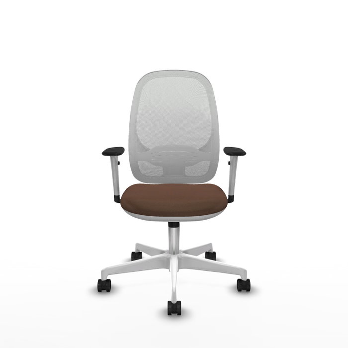 PIQUERAS Y CRESPO Silla de oficina Cilanco con mecanismo Sincro Marrón y Blanco PIQUERAS Y CRESPO Silla de oficina Cilanco con mecanismo Sincro Marrón y Blanco