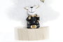 DKD Home Decor Figura Navidad Moderna Blanco Negro 8 x 15.5 x 12 cm (2 Unidades)
