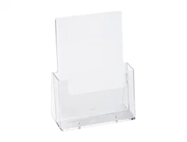 Archivo 2000 Expositor Sobremesa Portafolletos 1 Compartimento A4 Vertical Fondo Cajetín 38 mm Poliestireno Transparente