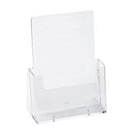 Archivo 2000 Expositor Sobremesa Portafolletos 1 Compartimento A4 Vertical Fondo Cajetín 38 mm Poliestireno Transparente