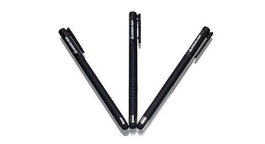 IOGEAR Lápiz Óptico Touch Point Stylus, Pack de 3, para Tabletas, Smartphones, iPad y Dispositivos Táctiles Capacitivos
